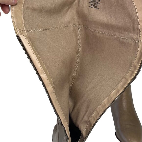 Franco Sarto Roselle Over The Knee Boots Womens 7 M Tan Riding - Picture 4 of 9